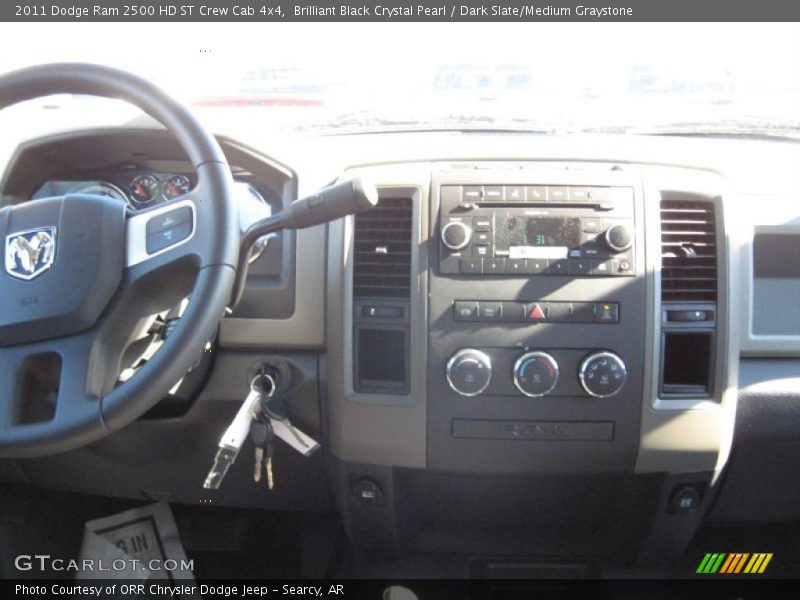 Brilliant Black Crystal Pearl / Dark Slate/Medium Graystone 2011 Dodge Ram 2500 HD ST Crew Cab 4x4