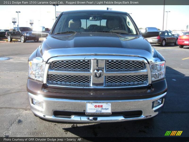 Rugged Brown Pearl / Light Pebble Beige/Bark Brown 2011 Dodge Ram 1500 Laramie Quad Cab