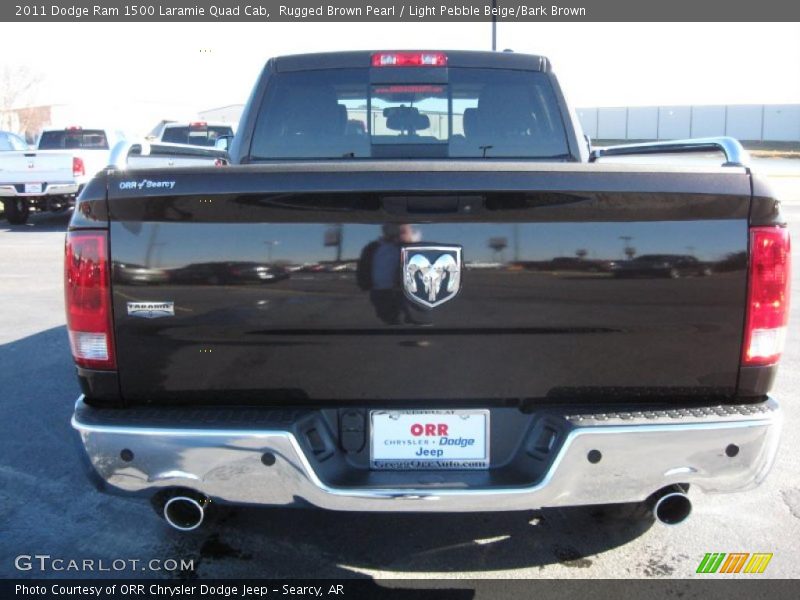 Rugged Brown Pearl / Light Pebble Beige/Bark Brown 2011 Dodge Ram 1500 Laramie Quad Cab