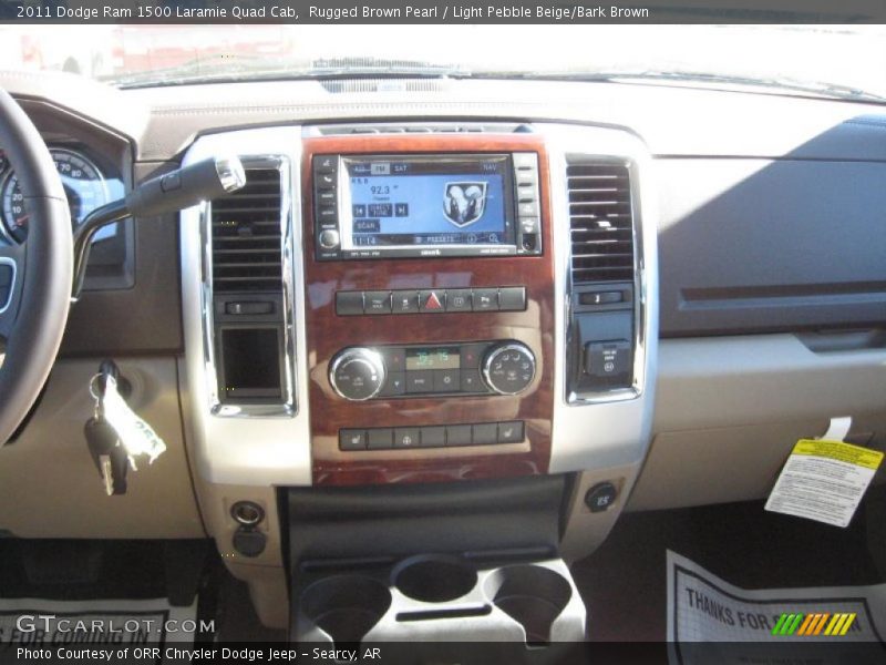 Rugged Brown Pearl / Light Pebble Beige/Bark Brown 2011 Dodge Ram 1500 Laramie Quad Cab