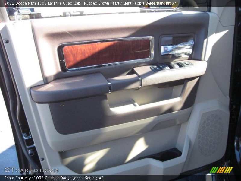 Rugged Brown Pearl / Light Pebble Beige/Bark Brown 2011 Dodge Ram 1500 Laramie Quad Cab