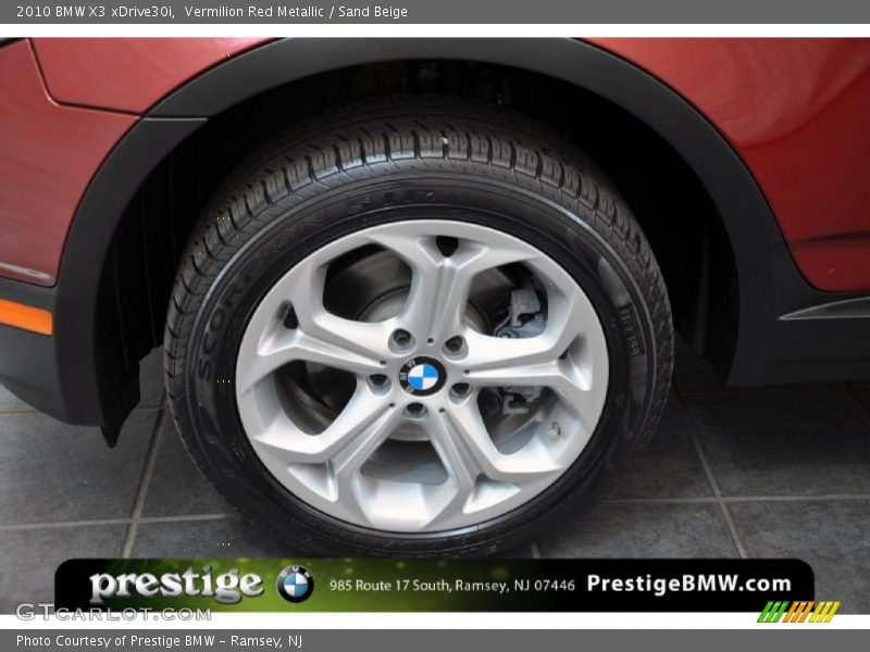 Vermilion Red Metallic / Sand Beige 2010 BMW X3 xDrive30i