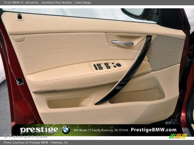 Vermilion Red Metallic / Sand Beige 2010 BMW X3 xDrive30i