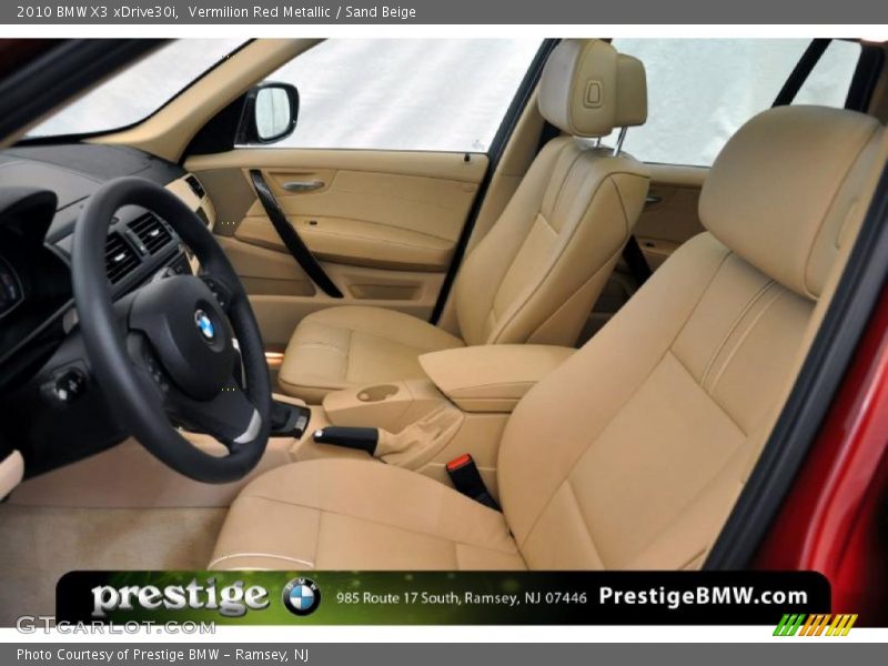 Vermilion Red Metallic / Sand Beige 2010 BMW X3 xDrive30i