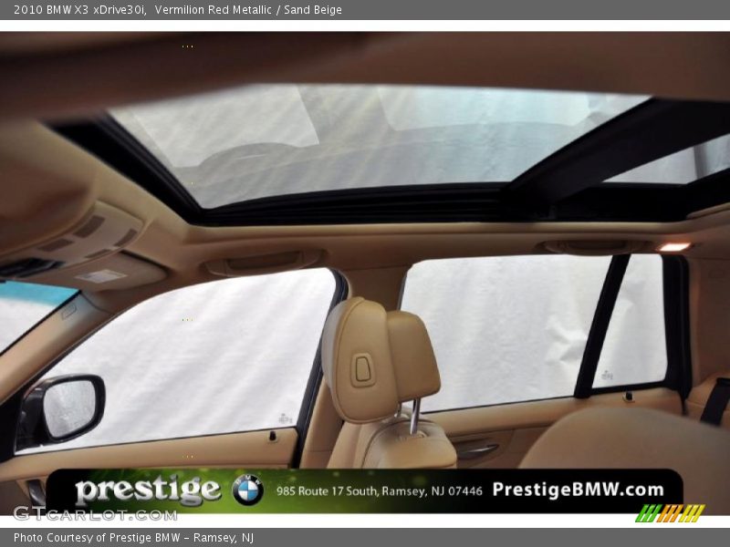 Vermilion Red Metallic / Sand Beige 2010 BMW X3 xDrive30i