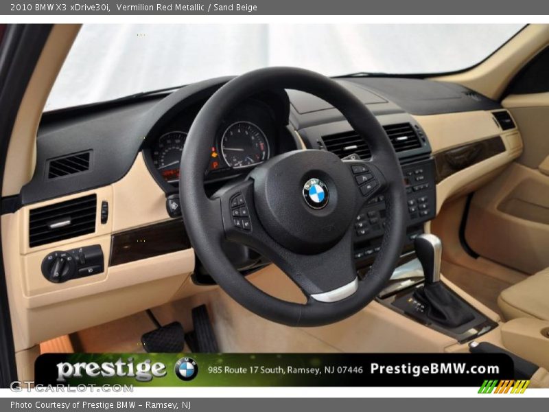 Vermilion Red Metallic / Sand Beige 2010 BMW X3 xDrive30i