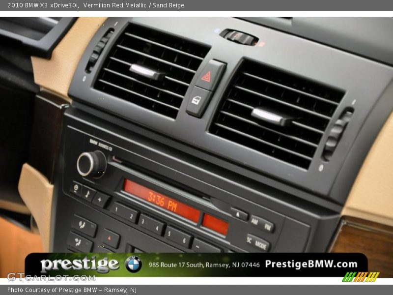 Vermilion Red Metallic / Sand Beige 2010 BMW X3 xDrive30i