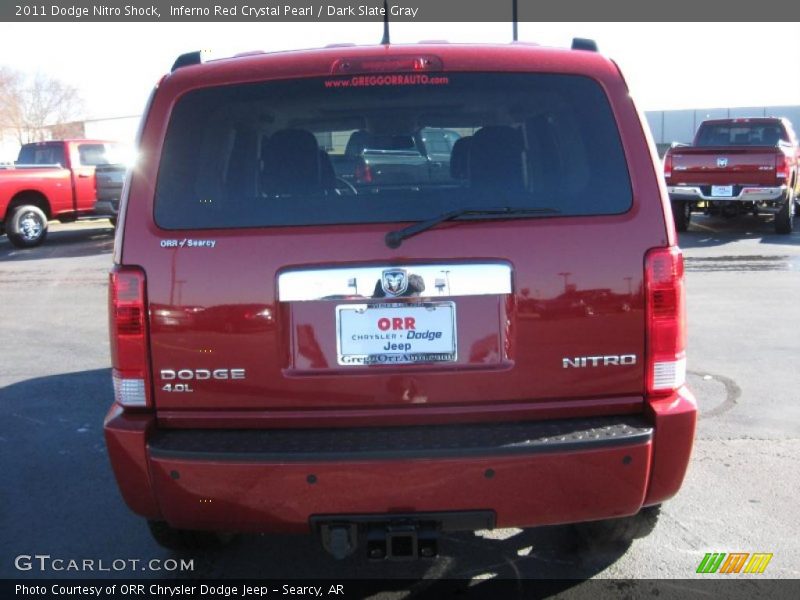 Inferno Red Crystal Pearl / Dark Slate Gray 2011 Dodge Nitro Shock