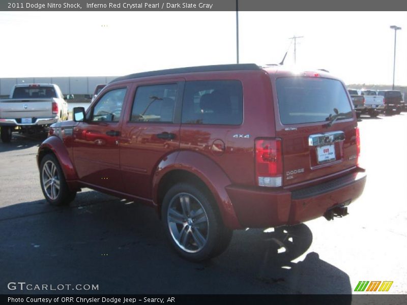 Inferno Red Crystal Pearl / Dark Slate Gray 2011 Dodge Nitro Shock
