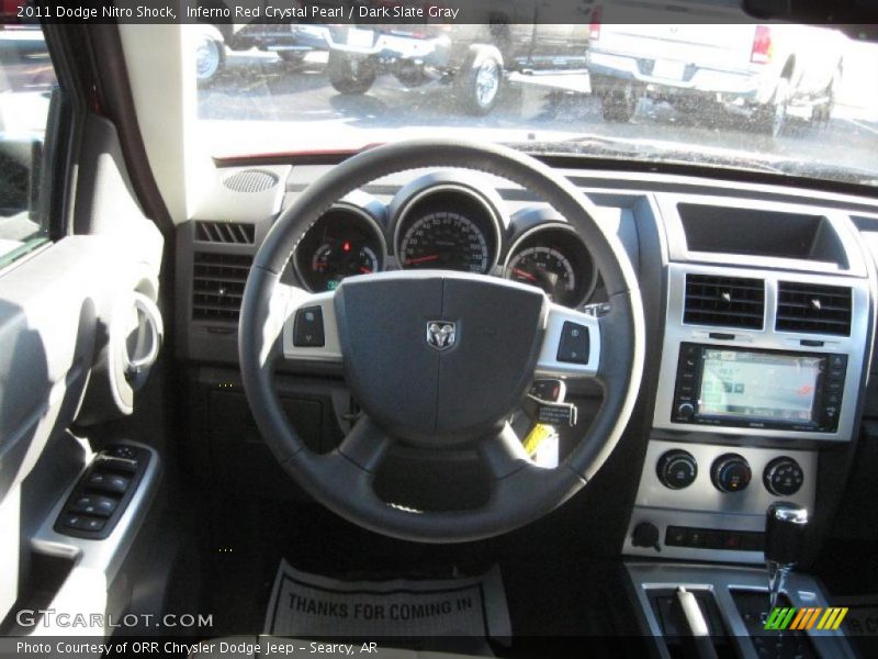 Inferno Red Crystal Pearl / Dark Slate Gray 2011 Dodge Nitro Shock