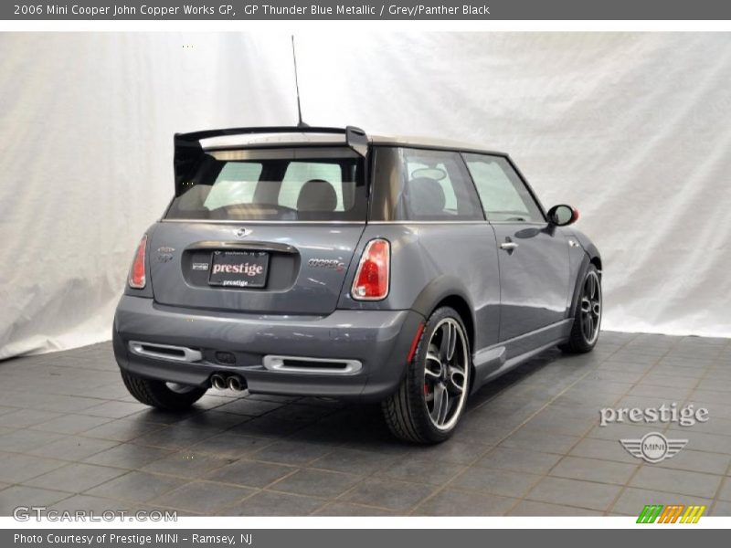 GP Thunder Blue Metallic / Grey/Panther Black 2006 Mini Cooper John Copper Works GP