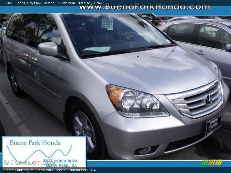 Silver Pearl Metallic / Gray 2008 Honda Odyssey Touring