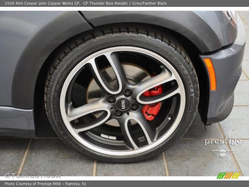 GP Thunder Blue Metallic / Grey/Panther Black 2006 Mini Cooper John Copper Works GP
