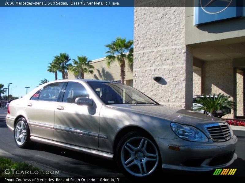 Desert Silver Metallic / Java 2006 Mercedes-Benz S 500 Sedan