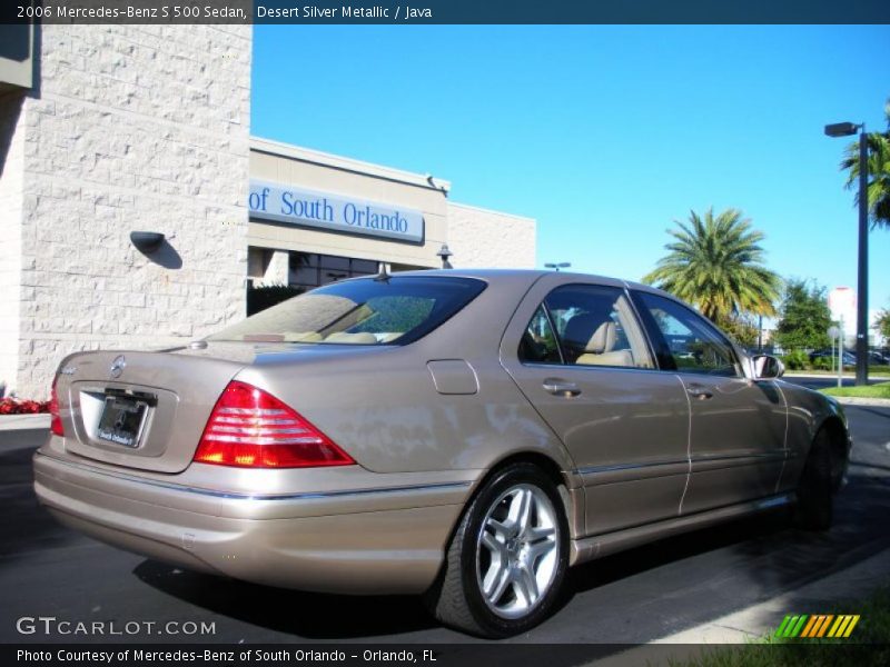Desert Silver Metallic / Java 2006 Mercedes-Benz S 500 Sedan