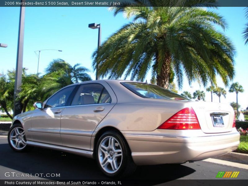 Desert Silver Metallic / Java 2006 Mercedes-Benz S 500 Sedan