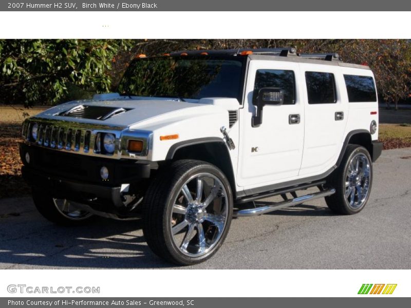 Birch White / Ebony Black 2007 Hummer H2 SUV