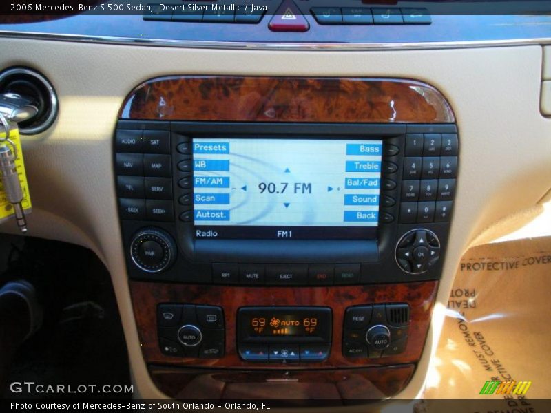 Navigation of 2006 S 500 Sedan