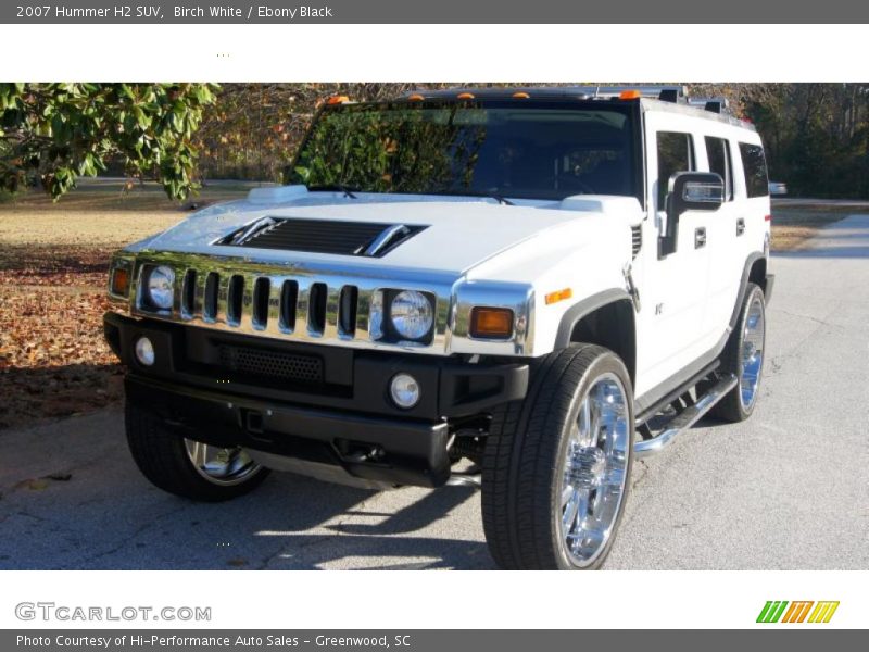 Birch White / Ebony Black 2007 Hummer H2 SUV