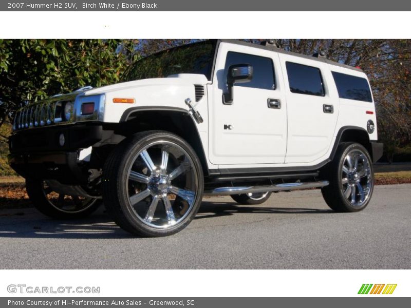 Birch White / Ebony Black 2007 Hummer H2 SUV