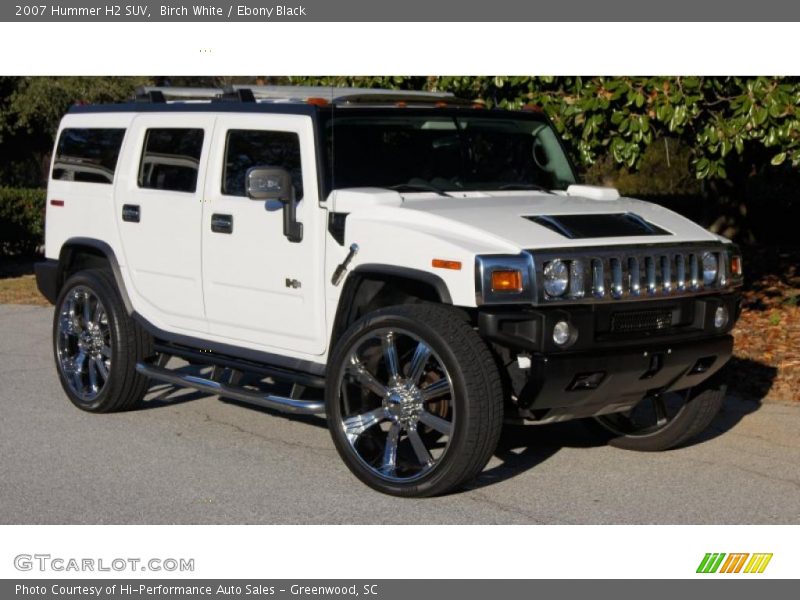 Birch White / Ebony Black 2007 Hummer H2 SUV