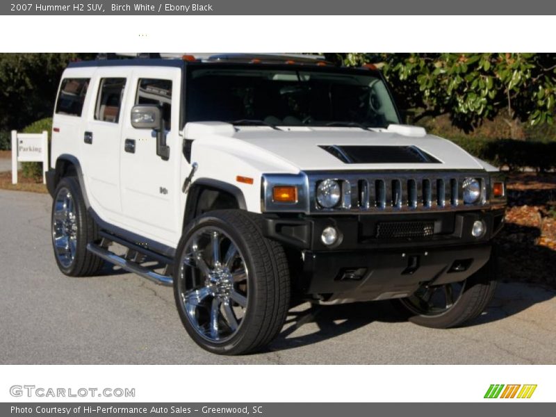 Birch White / Ebony Black 2007 Hummer H2 SUV