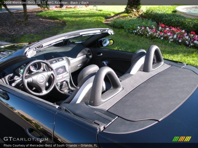 Black / Black 2006 Mercedes-Benz SLK 55 AMG Roadster