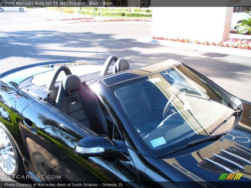Black / Black 2006 Mercedes-Benz SLK 55 AMG Roadster