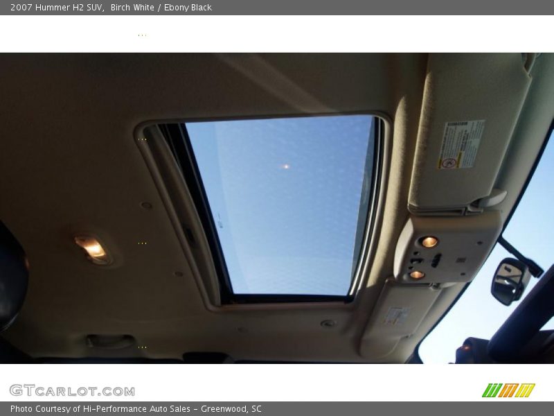 Birch White / Ebony Black 2007 Hummer H2 SUV