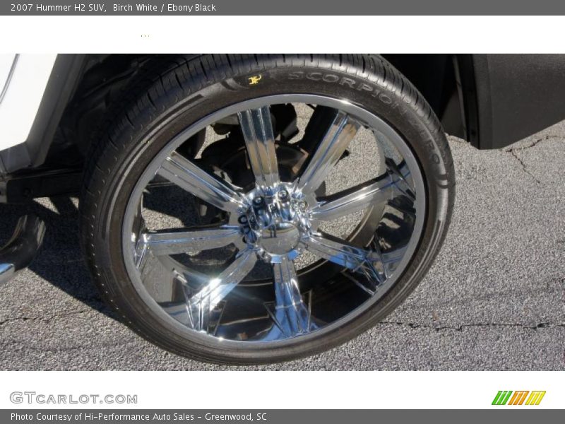 Birch White / Ebony Black 2007 Hummer H2 SUV