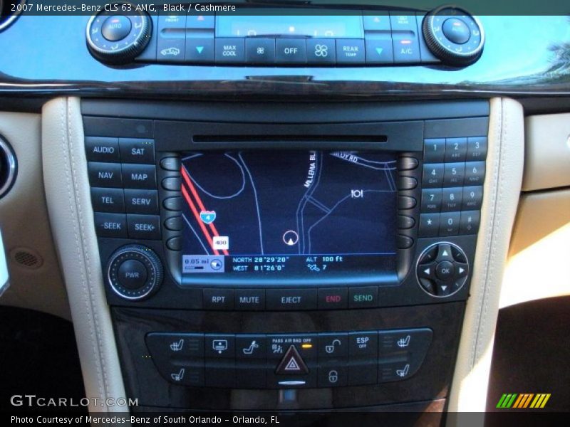 Navigation of 2007 CLS 63 AMG