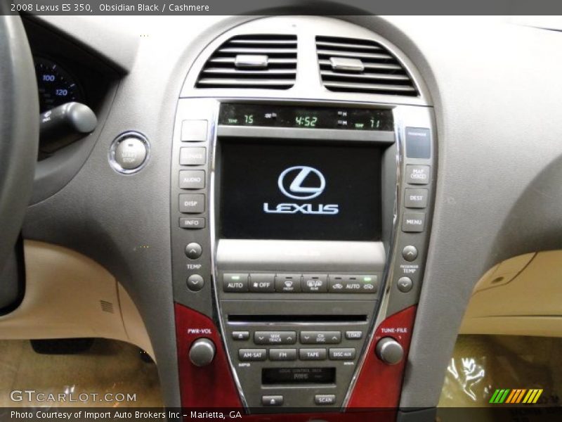 Obsidian Black / Cashmere 2008 Lexus ES 350