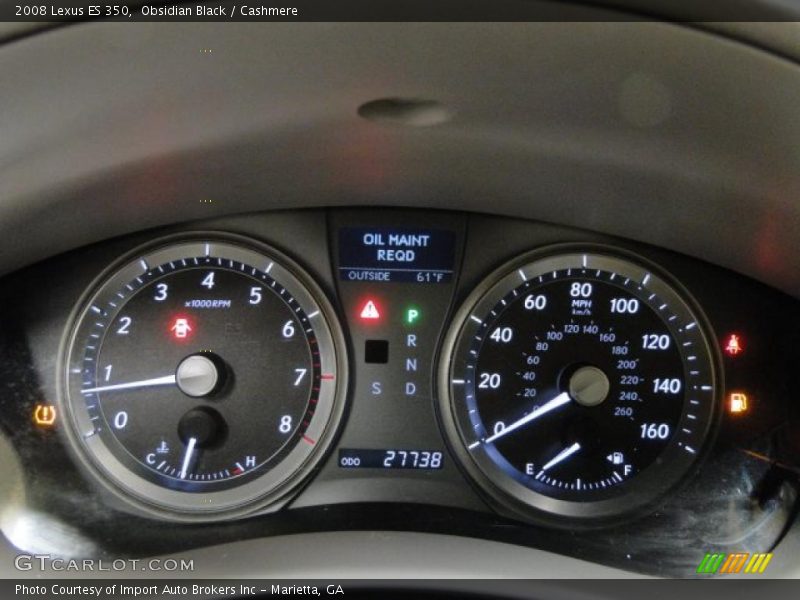 Obsidian Black / Cashmere 2008 Lexus ES 350