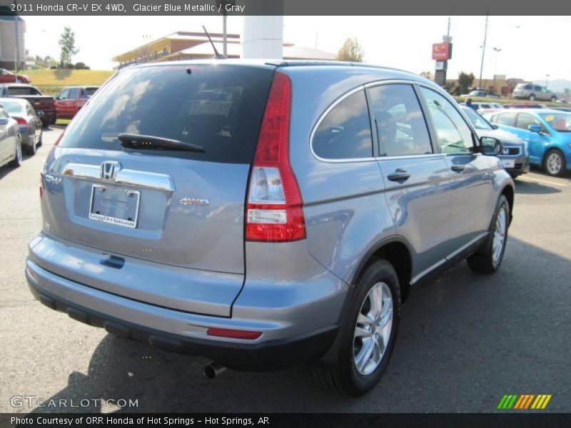 Glacier Blue Metallic / Gray 2011 Honda CR-V EX 4WD