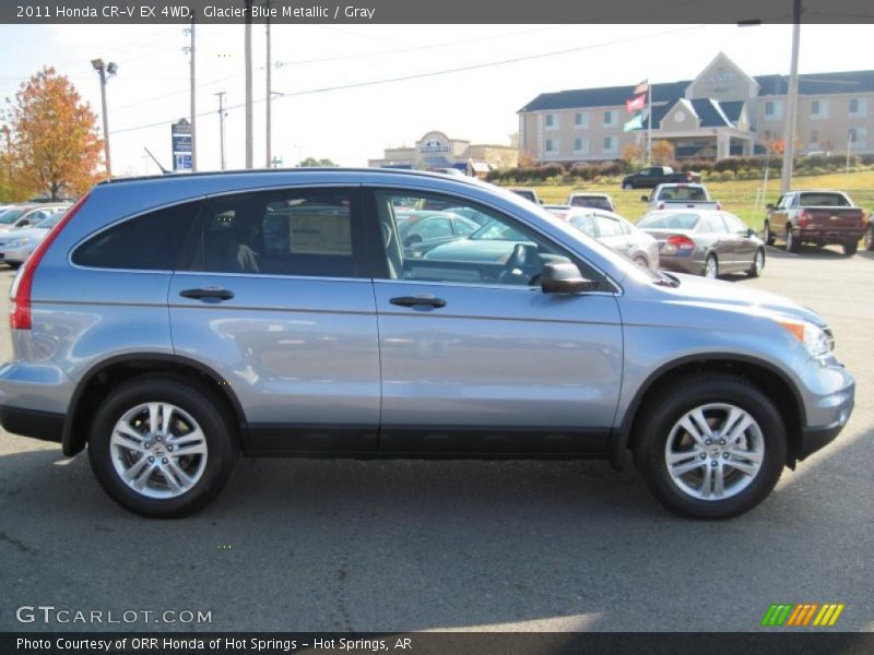 Glacier Blue Metallic / Gray 2011 Honda CR-V EX 4WD