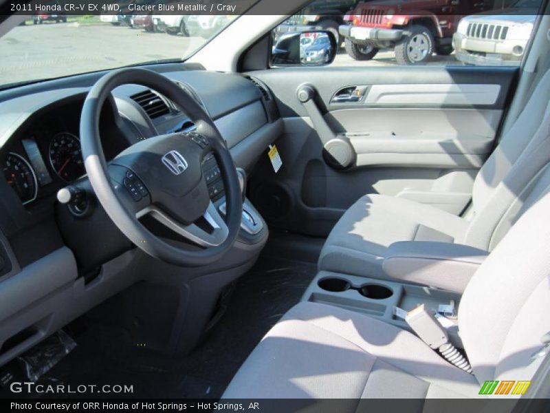 Glacier Blue Metallic / Gray 2011 Honda CR-V EX 4WD