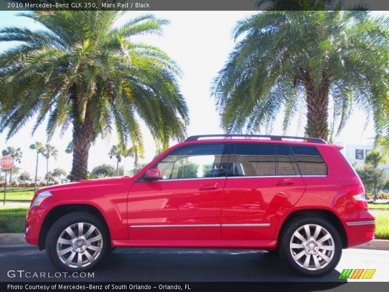 Mars Red / Black 2010 Mercedes-Benz GLK 350