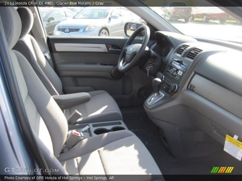 Glacier Blue Metallic / Gray 2011 Honda CR-V EX 4WD