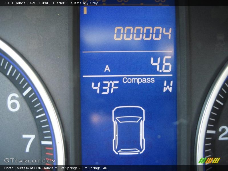 Glacier Blue Metallic / Gray 2011 Honda CR-V EX 4WD