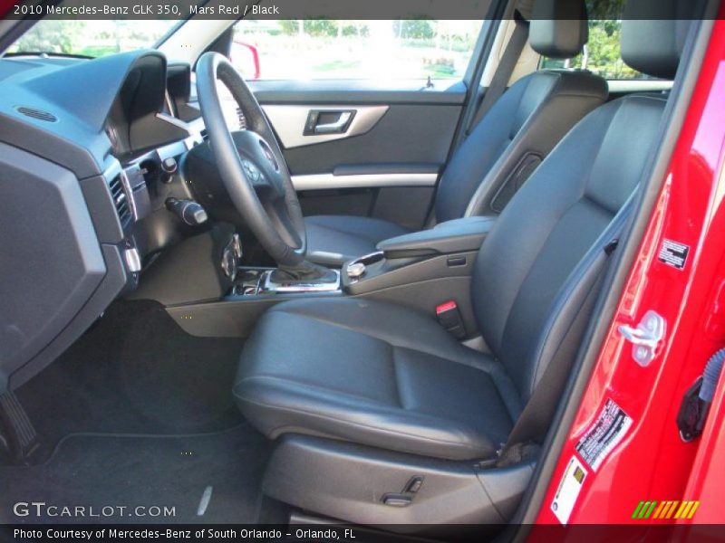 Mars Red / Black 2010 Mercedes-Benz GLK 350