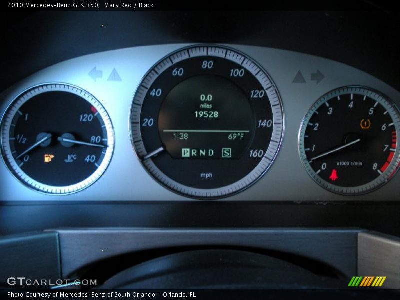 Mars Red / Black 2010 Mercedes-Benz GLK 350