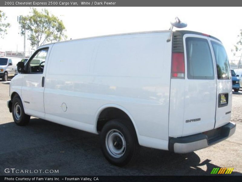 White / Dark Pewter 2001 Chevrolet Express 2500 Cargo Van