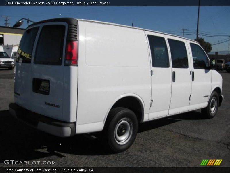 White / Dark Pewter 2001 Chevrolet Express 2500 Cargo Van