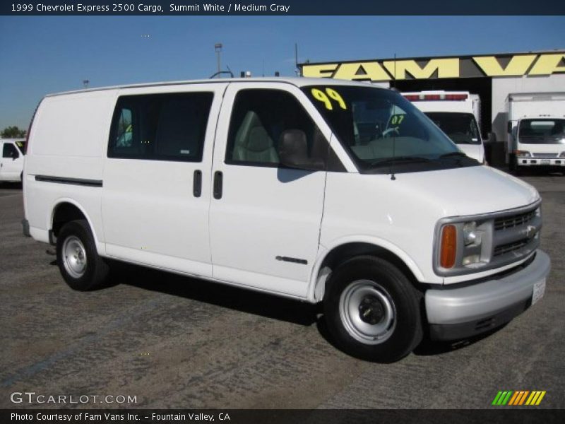 Summit White / Medium Gray 1999 Chevrolet Express 2500 Cargo