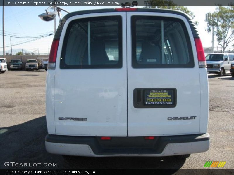 Summit White / Medium Gray 1999 Chevrolet Express 2500 Cargo