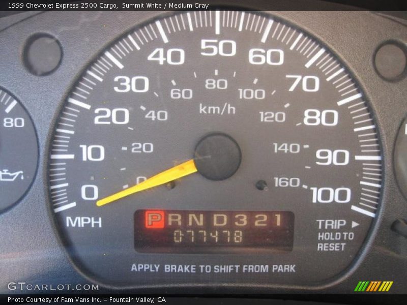 Summit White / Medium Gray 1999 Chevrolet Express 2500 Cargo