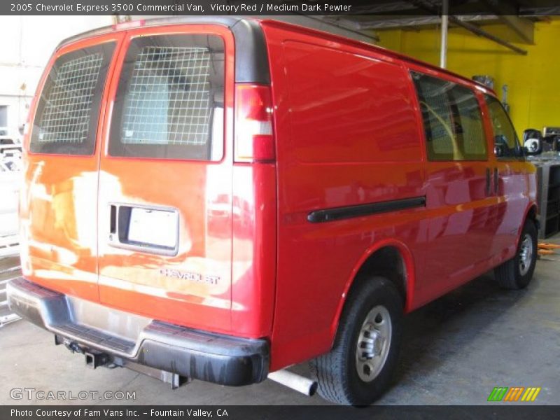 Victory Red / Medium Dark Pewter 2005 Chevrolet Express 3500 Commercial Van
