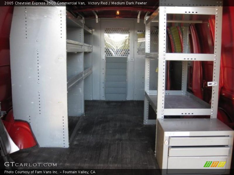 Victory Red / Medium Dark Pewter 2005 Chevrolet Express 3500 Commercial Van