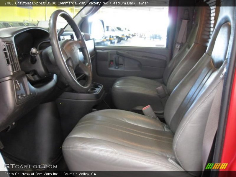  2005 Express 3500 Commercial Van Medium Dark Pewter Interior