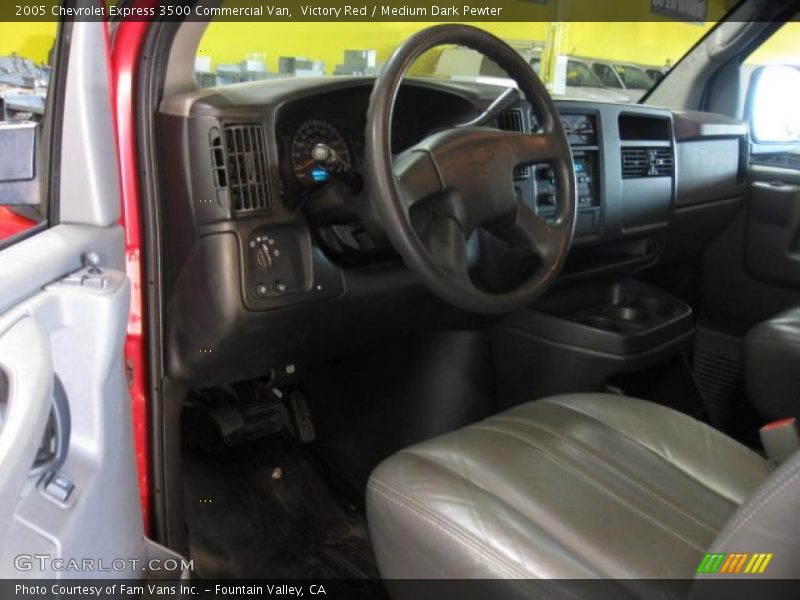  2005 Express 3500 Commercial Van Medium Dark Pewter Interior
